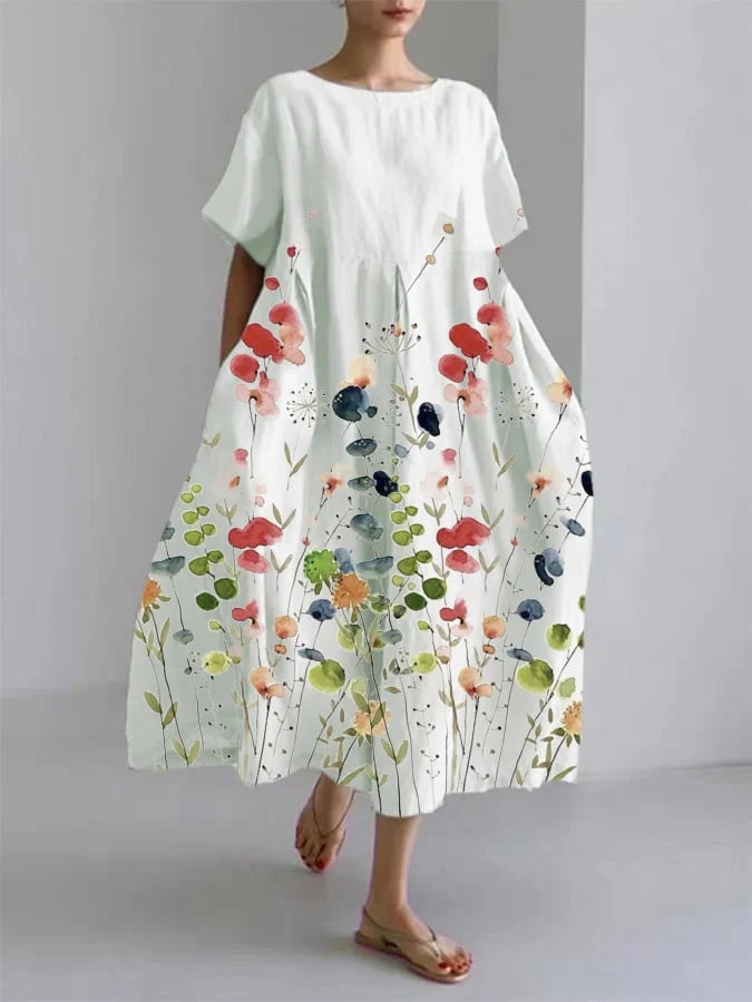 Inka™ | Vestido Floral Encantador con Comodidad Sin Esfuerzo